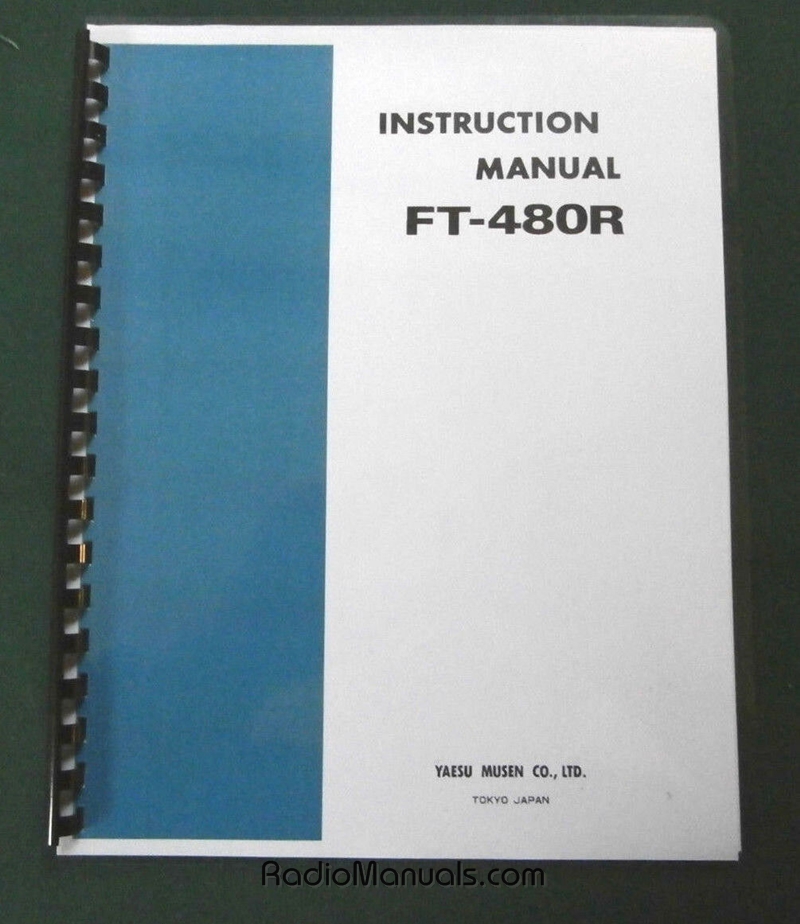 Yaesu FT-480R Instruction Manual